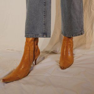 Vintage Mid-Calf Stiletto Boots